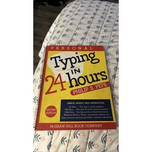 Vintage Personal Typing in 24 Hours Philip S Pepe 1954 2nd Edition McGraw-Hill
